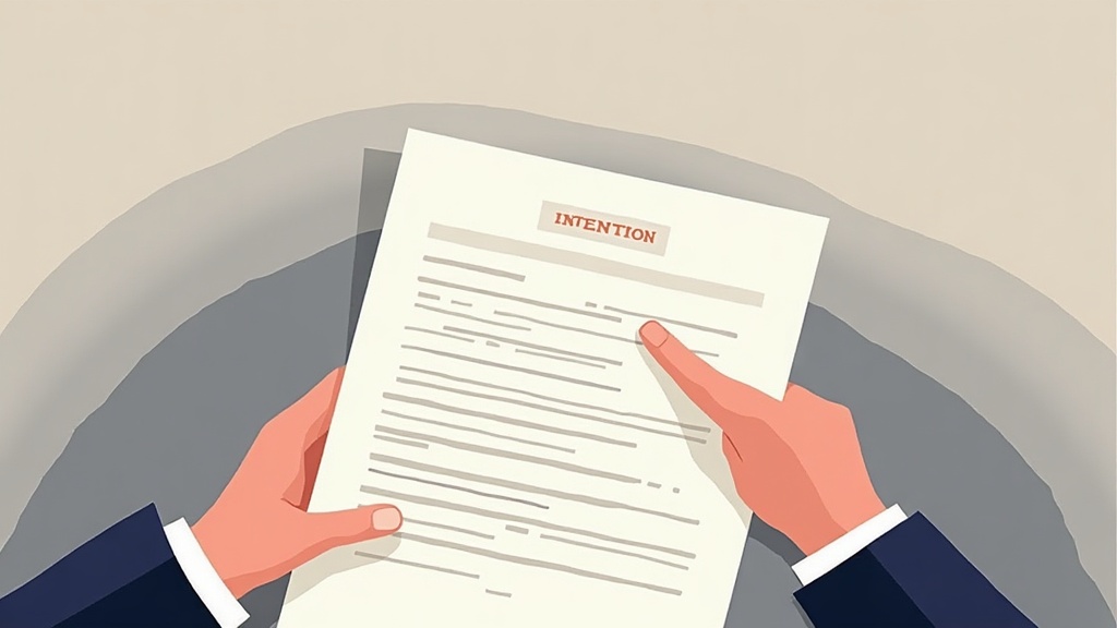 Illustration : Quand la lettre d'intention doit être notariée